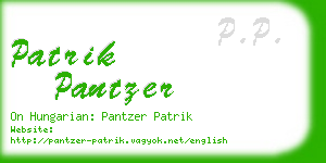 patrik pantzer business card